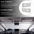 thumbnail image 4 of Right Passenger Side Car Sun Visor With Makeup Mirror With Light For Toyota 4Runner 2010-2022, Replacement OEM 74310-35B01-light Grey, 4 of 6