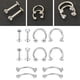 thumbnail image 5 of 12 Unids / Set Stainlee Steel Nose Eyebrow Lip Studs Pendientes para Street Casual Ocasión Especial Aniversario de Acción de Gracias Sunnimix Joyas perforantes, 5 of 8