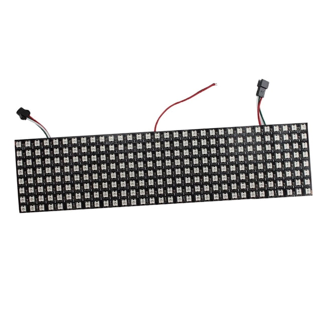 de de píxeles LED, Iluminación programada Color de sueño negro de de imagen RGB flexible 8x32cm Sunnimix Panel de matriz de píxeles