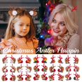 thumbnail image 2 of Un par de decoraciones navideñas de moda navideña, horquilla creativa, pequeño regalo para niños, horquilla de cornamenta dorada, horquilla de Año Nuevo Navida, 2 of 4
