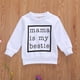 thumbnail image 5 of Jersey para bebé y niña pequeña, sudadera, camisas de manga larga para niña de MamasDaddys, Tops, atuendo de primavera y otoño, ropa informal XBTCLXEBCO Blanco, 18-24 meses, 5 of 6