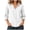 White, variant on GERsome Button Down Shirts for Women 3/4 Sleeve Collared V-Neck Casual Work Blouses Tops Wine L
