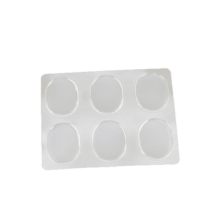

NUOLUX 6pcs Blister Shoe Pad Silicone Gel Spot Shoes Pad Sticker Clear Heel Grips