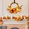 thumbnail image 7 of YIKA Halloween Decoration Home Decor Wall Wreath Simulation Pumpkin Sunflower Farmhouses Rattan Wreath Holiday Products F3Halloween Yard Decor, 7 of 7