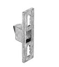 CRL Black Flush Mount Handle Set with 6-1//2/" Screw Holes