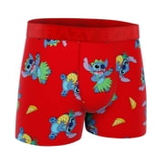 CRAZYBOXER Men's Underwear Disney Lilo & Sitch Hawaii Stretch Breathable Boxer Brief Anti-irritation