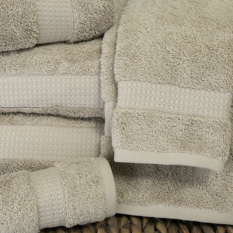 Sobel Westex Pure Elegance 100-Percent Turkish Cotton 6-Piece Luxury Towel  Set - Lunar Rock