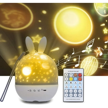 

Kids Projector Night Light Tom Rotating Star Projector With Music 6 Movies Timer 360° Rotation Galaxy Sky Lights Gifts Toys For Baby Girl Boy Christmas Birthday (New)