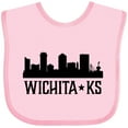 thumbnail image 3 of Inktastic Wichita Kansas City Skyline Boys or Girls Baby Bib, 3 of 4