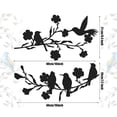 thumbnail image 2 of 1 set Lovely Bird Wall Decals 3D metal Material Wall Hangings Office Bedroom Living Room Classroom Parties Decoration, 2 of 5