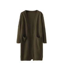 SWSMCLT Women's Long Sleeve Cardigan Sweater Winter Midi Oversized Thick Coat Top Cardigan Knit Warm Fall Spring Soft Army Green X-Large