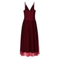 thumbnail image 5 of WILLBEST Robes d'Été Vertes pour Femmes Bretelles Spaghetti Robes de Soirée Longues, 5 of 5