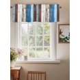 thumbnail image 2 of Colorful Wooden Curtain Valances for Windows, Vintage Farmhouse Wood Kitchen Valance Window Treatment, Light Filtering Block Curtains for Bathroom/Bedroom/Living Room 60'' x 18'', 2 of 9