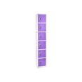 thumbnail image 1 of AdirOffice 72 in. H x 12 in. W x 12 in. D 6-Compartment Steel Tier Key Lock Storage Locker in Purple (4-Pack), 1 of 13