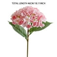 thumbnail image 2 of HJQEQVD Outdoor Decorations for Porch Artificial Silk Hydrangea Flowers Bouquets Hydrangea Stems for Home Table Centerpieces Wedding Party Decor(1 Bouquet), 2 of 2