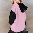 thumbnail image 7 of Vividxx Hoodies For Girls Oversized Long Sleeve Hooded Sweatshirt Kids Casual Color Block Pullovers Tops With Pocket Fashion Clothes 8-10 Years, 7 of 7