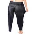 thumbnail image 3 of Fusipu Women's Stylish Black Faux Leather Plus Size Skinny Strechy Pants Leggings, 3 of 3