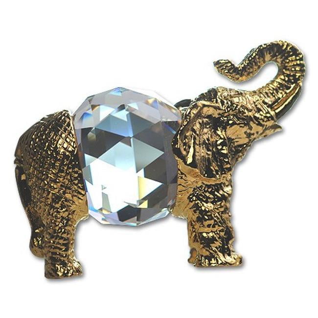 Designer Jewelry Elephantfigurine Handmade Bohemia Lead Crystal