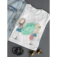 thumbnail image 3 of Back To School Girl Friends T-Shirt Women -Image by Shutterstock, Female Small, 3 of 4