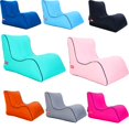 thumbnail image 3 of Sofá inflable de nailon impermeable, bolsa perezosa para acampar al aire libre, saco de dormir ultraligero para playa, cama de aire, tumbona, sofá de viaje para campamento deportivo, 3 of 4