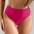 thumbnail image 2 of Hessimy Women's Bikini Bottoms High Waisted Bathing Suit Bottoms Full Coverage Swimsuit Briefs(Z7-Hot Pink,XL), 2 of 6