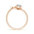 thumbnail image 2 of ANGARA Natural Solitaire Aquamarine Infinity Knot Engagement Ring in 14K Rose Gold for Women (Size-5mm) | March Birthstone, Birthday, Anniversary, Jewelry Gift for Women | Natural Aquamarine Ring, 2 of 10