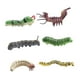 thumbnail image 1 of 6 modelos de simulación de gusanos, juguetes de fotografía, figura de animal, gusanos falsos realistas, modelo educativo, decoración, 1 of 9
