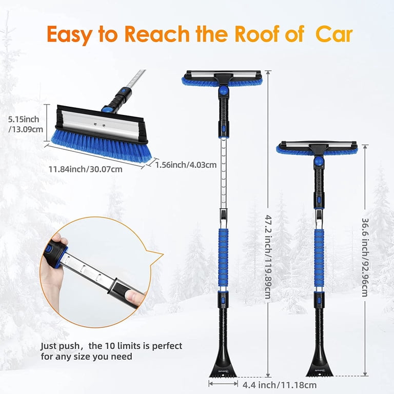 Extendable Ice Scraper and Snow Brush, 47.2 Inches photo 6