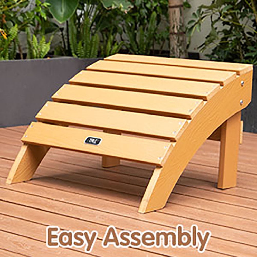 Kepooman Adirondack Footstool for Fade-Resistant Footstool for Outdoor Patio, Deck, Garden, Porch and Lawn, Brown Kepooman Adirondack Footstool for Fade-Resistant Footstool for Outdoor Patio, Deck, Garden, Porch and Lawn, Brown