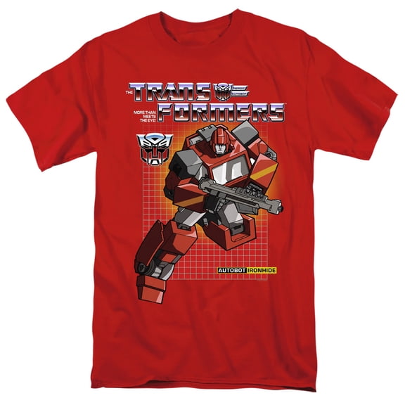 Transformers Ironhide S/S Adult 18/1 T-Shirt Red
