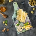 thumbnail image 5 of Floral Cutting Board, Larkspur Petals with Bokeh Backdrop Summer Season Botany Bouquet Image, Tempered Glass Cutting and Serving Board, Wine Bottle Shape, Pale Green Pale Pink, by Ambesonne, 5 of 5