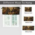 thumbnail image 6 of Leopard Kitchen Window Curtain Valance African Wildlife Animal Jungle Natural Scenery Window Valance for Bedroom Bathroom Living Room Dining Room Valances Set 54 by 18 in, 1 Panel, 6 of 6