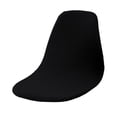 thumbnail image 2 of Stretchable Shell Chair Seat Cover Solid Color Removable Polyester Mid-Century black, 2 of 8