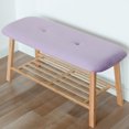 thumbnail image 6 of StorageWorks Tufted Fabric Bench, Entryway Bench with Shoe Storage Shelf, Purple, 6 of 6
