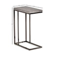 thumbnail image 4 of Lucia Chairside End Table in Nickel base Driftwood Gray top, 4 of 4