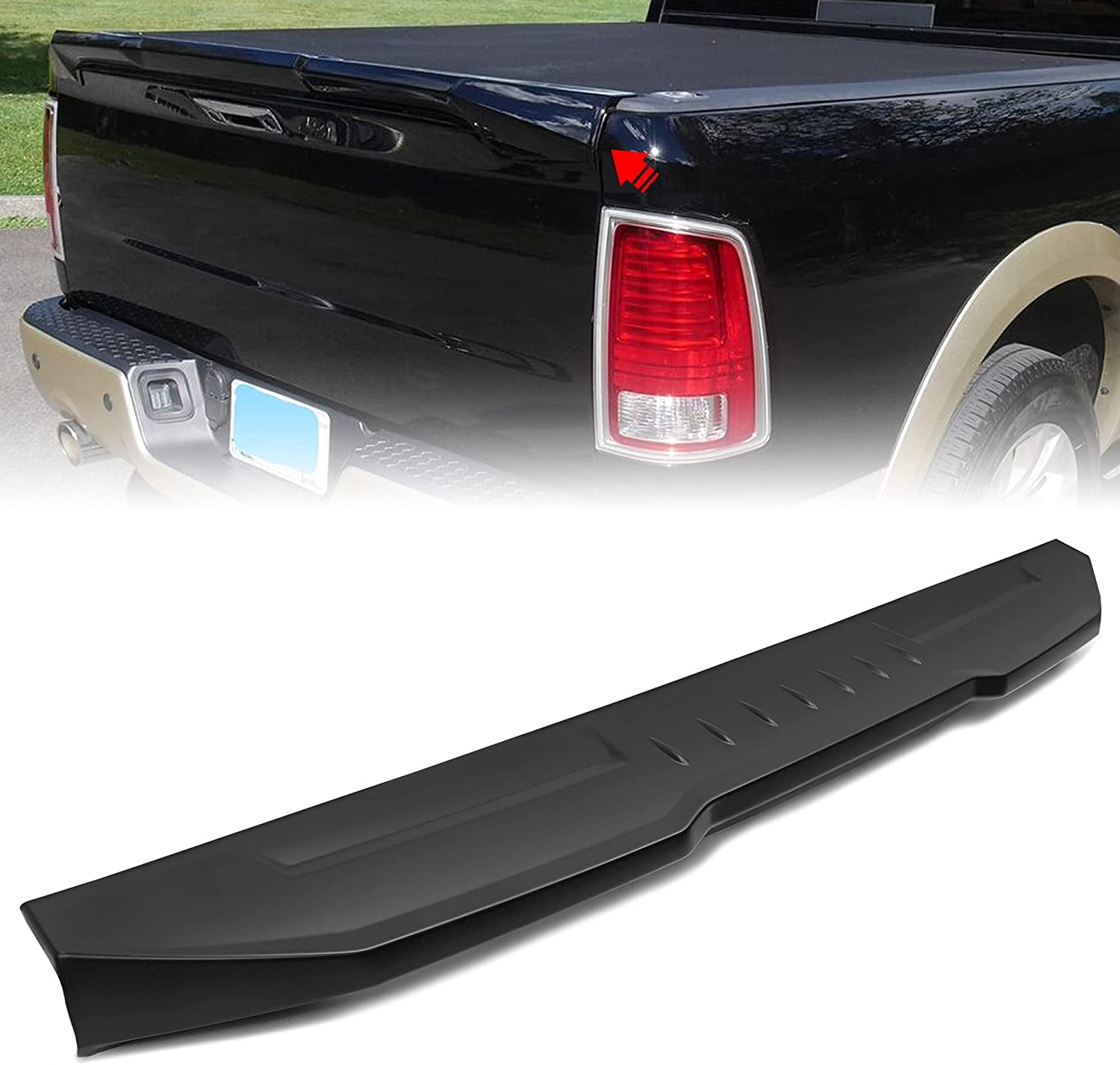 Buy ECOTRIC Tailgate Spoiler Compatible with 20092021 Dodge Ram