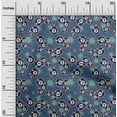 thumbnail image 2 of oneOone Viscose Chiffon Teal Blue Fabric Sports Diy Clothing Quilting Fabric Print Fabric By Yard 42 Inch Wide, 2 of 5