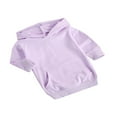 thumbnail image 3 of PENGXIANG Robe à Capuche pour Bébé Fille Tenues Solides Manches Longues Pull-Over avec Poche Robe Droite Longue Violette 1-2 Ans, 3 of 6