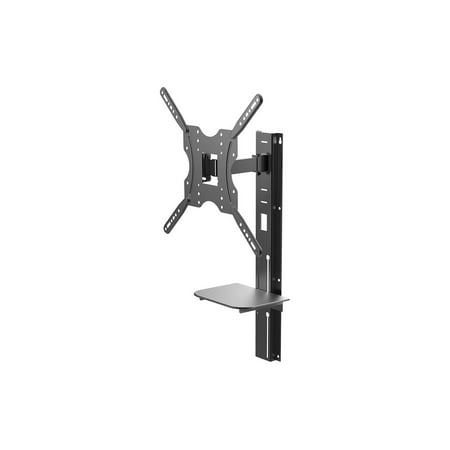 Monoprice Full Motion Wall Mount Bracket with height adjustment Support Shelf for Medium 32~55in TVs up to 66