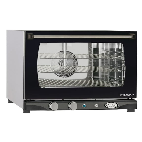 Cadco XAF-113 Heavy-Duty Countertop Convection Oven with Manual Controls and Humidity, Stainless Steel, NSF, 120v, For Commercial Use, 120 lbs.