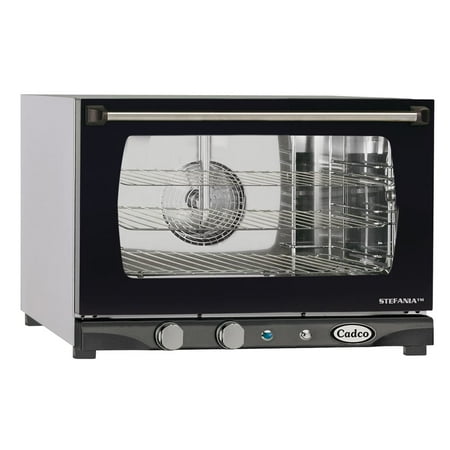 Cadco XAF-113 Heavy-Duty Countertop Convection Oven with Manual Controls and Humidity, Stainless Steel, NSF, 120v, For Commercial Use, 120 lbs.