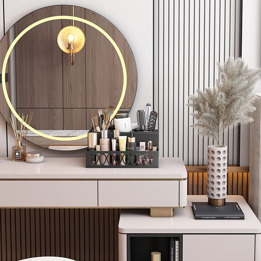 Kadyn Hair Dryer Holder Hair Tool Organizer, Bedroom Storage Tool Organizer for Cosmetics Curling Irons classy, Black Hair Styling Tools Organizer Kadyn Hair Dryer Holder Hair Tool Organizer, Bedroom Storage Tool Organizer for Cosmetics Curling Irons classy, Black Hair Styling Tools Organizer
