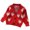 Red, variant on Toddler Girls Knit Cardigan - Long Sleeve Fruit Print Sweater Coat for Outdoor Play in Cool Weather (Red, 5-6 Years)