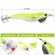 thumbnail image 2 of Señuelos de pesca de calamares con forma de camarón luminosos eléctricos biónicos (amarillo), 2 of 5