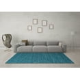 thumbnail image 3 of Ahgly Company Indoor Square Solid Light Blue Modern Area Rugs, 5' Square, 3 of 4