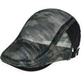 thumbnail image 6 of CoCopeaunts Beret Hats for Men Fashion Camouflage Mesh Peaked Cap Women Summer Visor Adjustable Streetwear Newsboy Cap Unisex, 6 of 7
