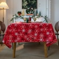 thumbnail image 4 of Mantel de Copos de Navideños onlyliua Rojo Rectangular para Evitar Que Se Ensucie Regalo Navideño, 4 of 6