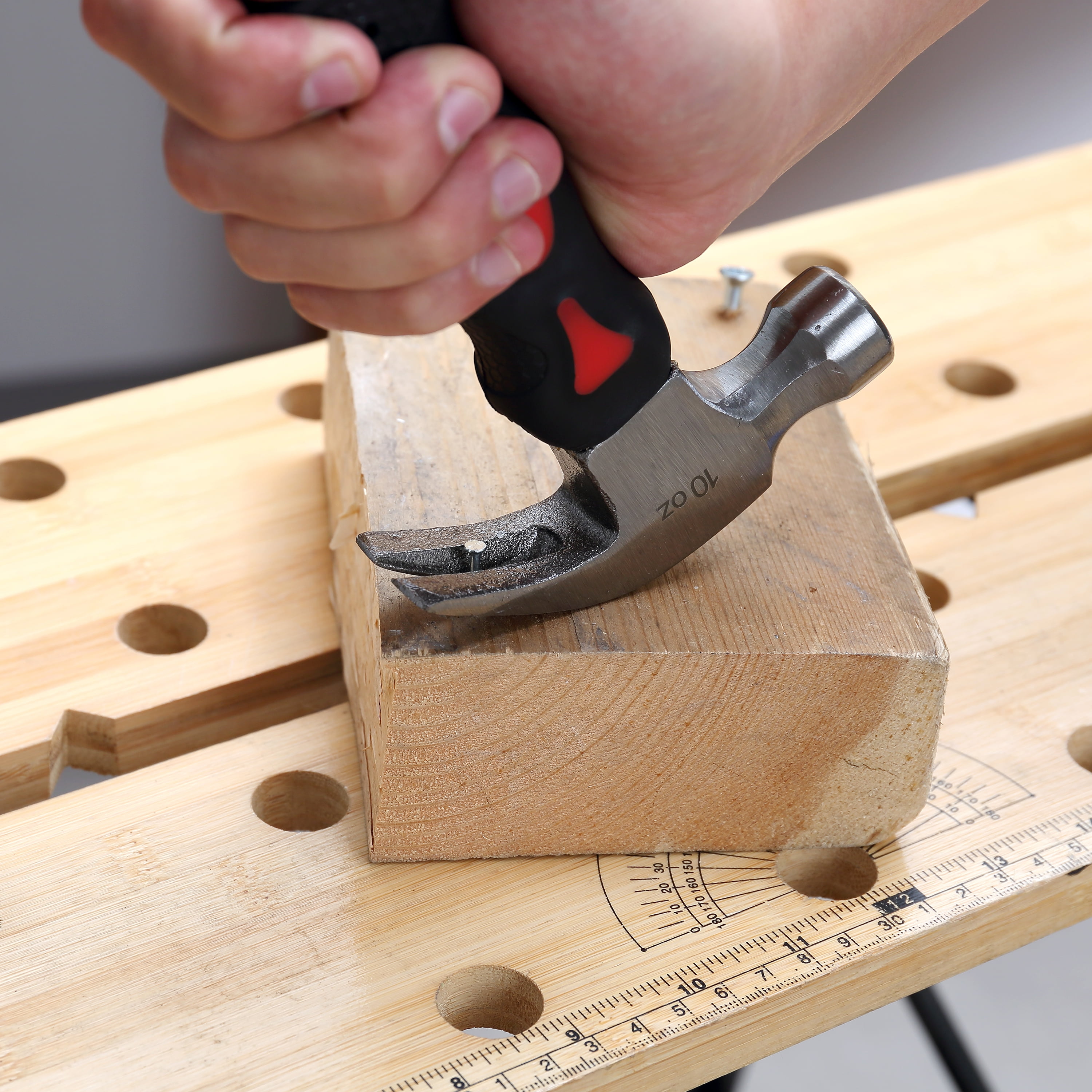 Hyper Tough 10 oz Stubby Claw Hammer TH20301Z