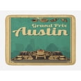 thumbnail image 1 of Austin Bath Mat, Grand Prix Texas Racing Sports Car Cup Finish Sign Wheel Champagne Illustration, Plush Bathroom Decor Mat with Non Slip Backing, 29.5" X 17.5", Multicolor, by Ambesonne, 1 of 2