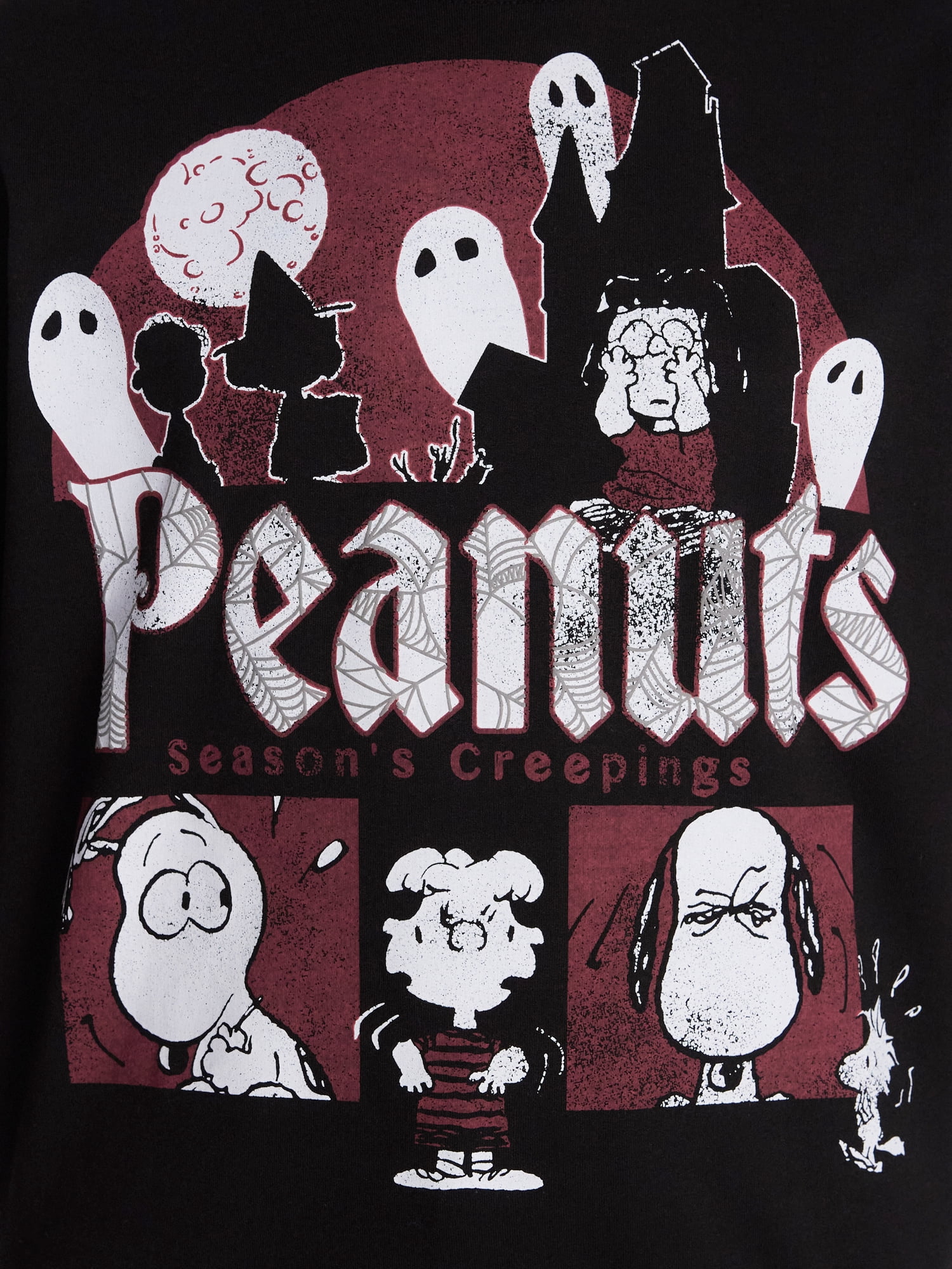 Peanuts Women's Halloween Graphic Fleece Sweatshirt with Long Sleeves, Sizes XXS-XXL